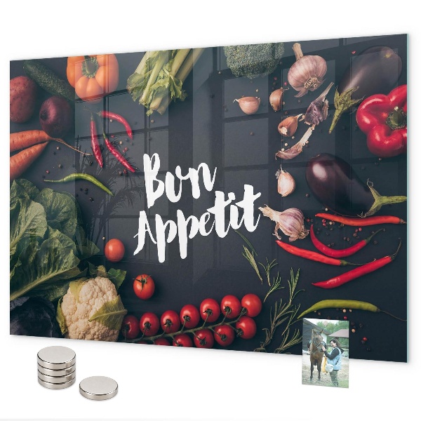 Tablă magnetică perete Inscripția Poftă bună
