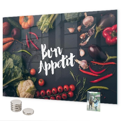 Tablă magnetică perete Inscripția Poftă bună
