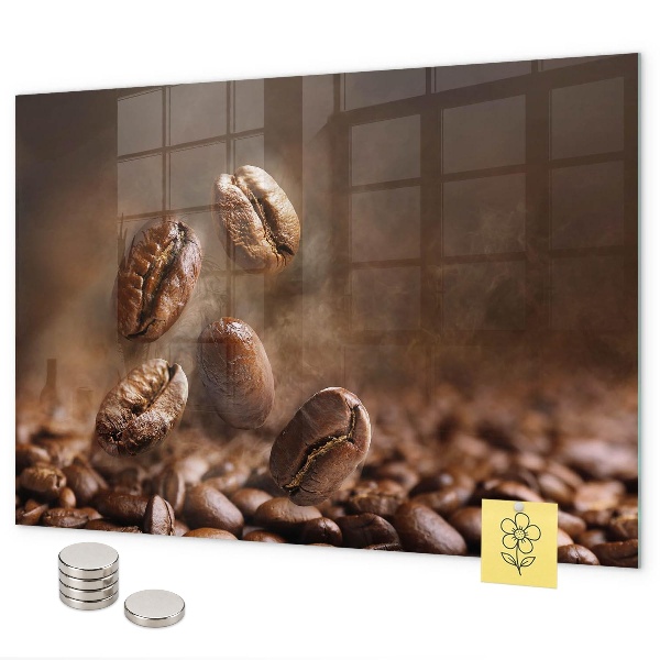 Tablă magnetică perete boabe de cafea