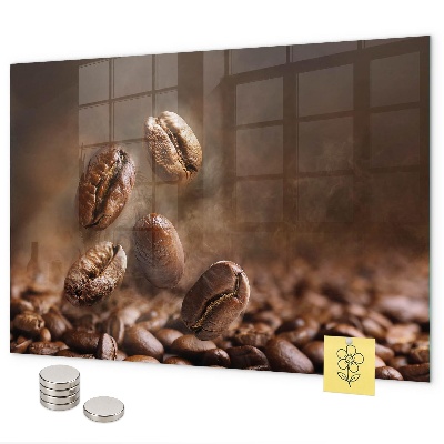 Tablă magnetică perete boabe de cafea