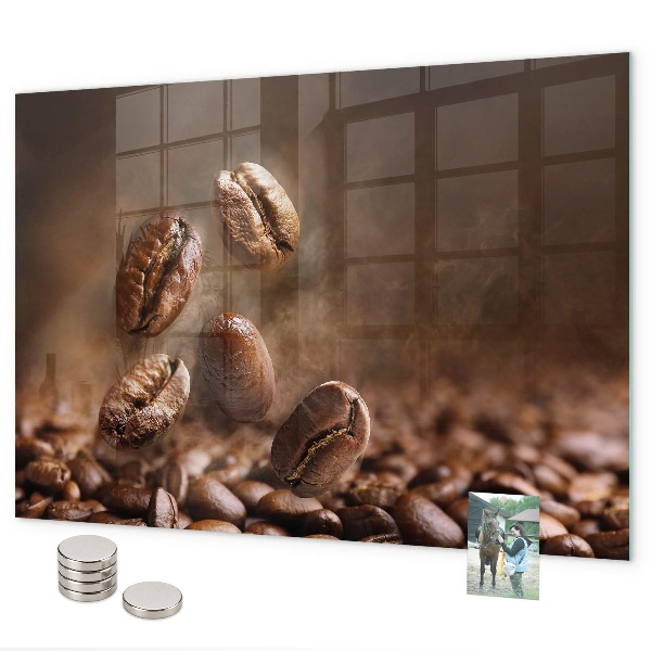 Tablă magnetică perete boabe de cafea