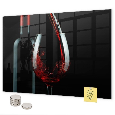 Tablă magnetică O sticlă de vin