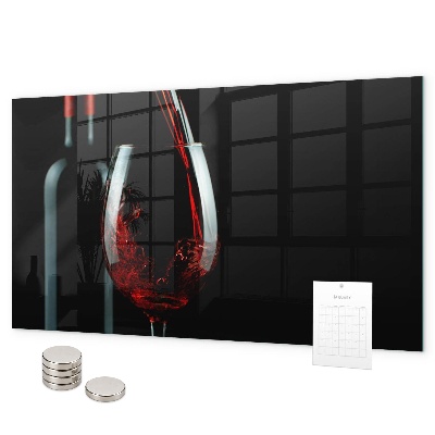Tablă magnetică O sticlă de vin