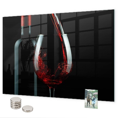 Tablă magnetică O sticlă de vin