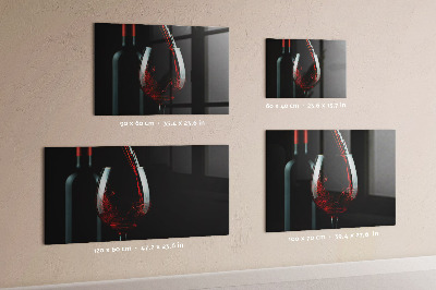 Tablă magnetică O sticlă de vin