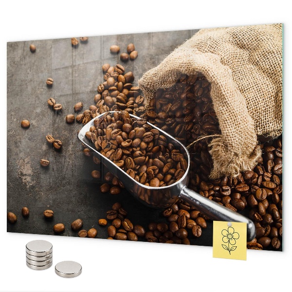 Tablă magnetică Un plic de cafea proaspătă