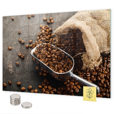 Tablă magnetică Un plic de cafea proaspătă
