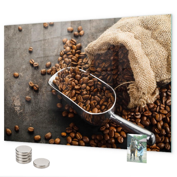 Tablă magnetică Un plic de cafea proaspătă