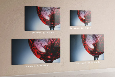 Tablă magnetică perete un pahar de vin