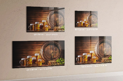Tablă magnetică Un butoi de bere