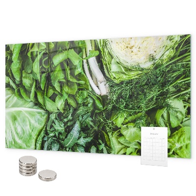 Tablă magnetică perete Legume verzi