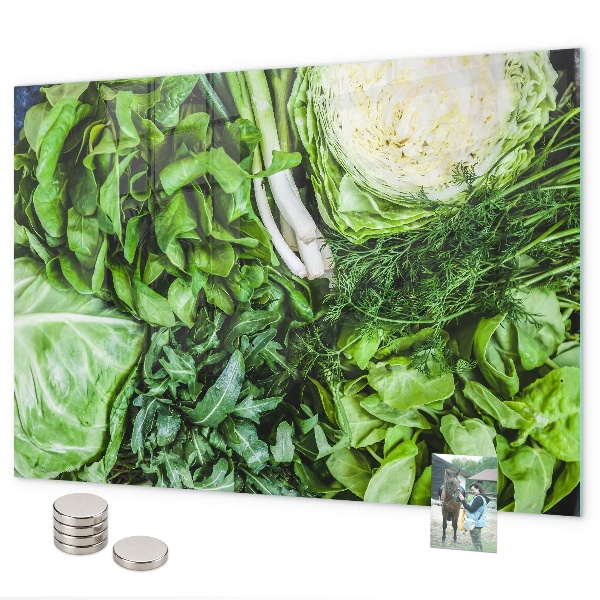 Tablă magnetică perete Legume verzi