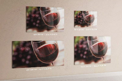 Tablă magnetică Un pahar de vin roșu