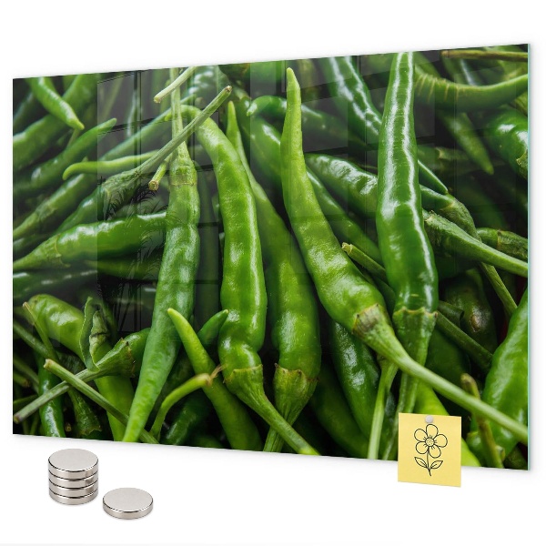Tablă magnetică perete Ardei verde