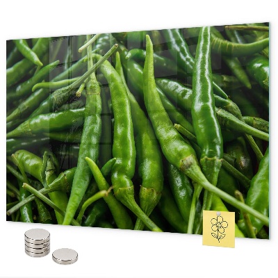 Tablă magnetică perete Ardei verde