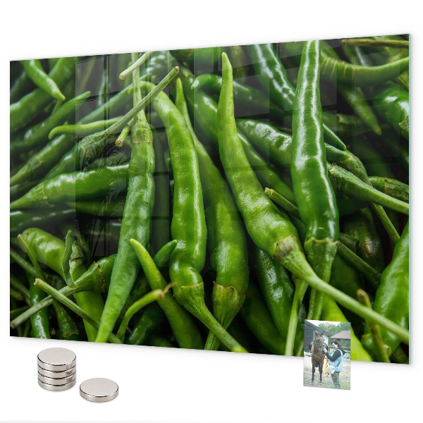 Tablă magnetică perete Ardei verde