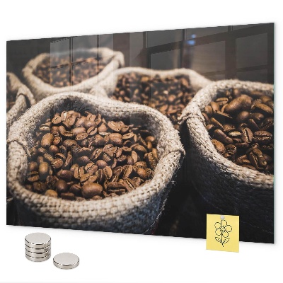 Tablă magnetică perete Pungi de cafea