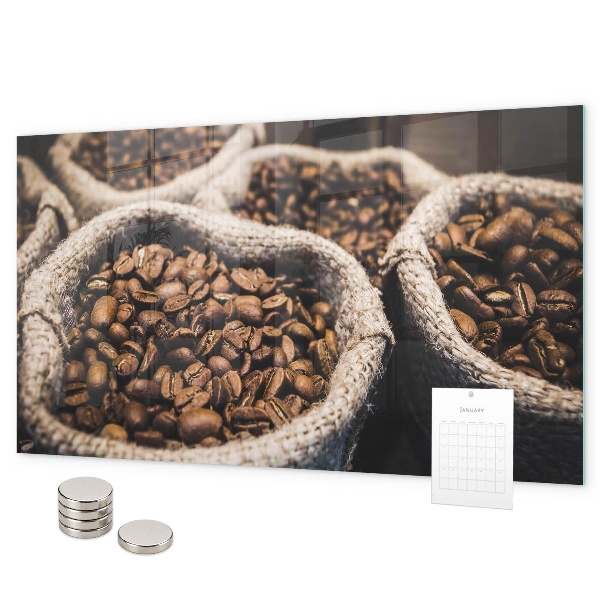 Tablă magnetică perete Pungi de cafea
