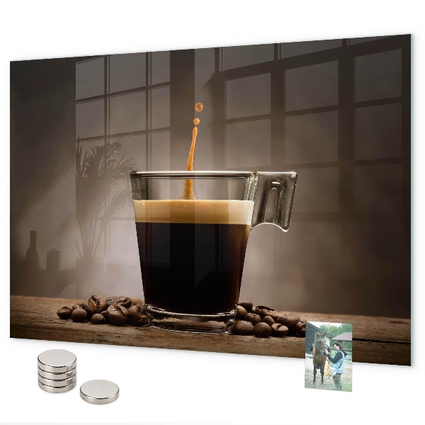 Tablă magnetică O ceașcă de cafea