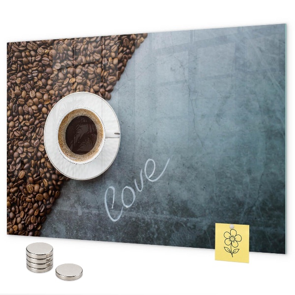 Tablă magnetică perete O ceașcă de cafea