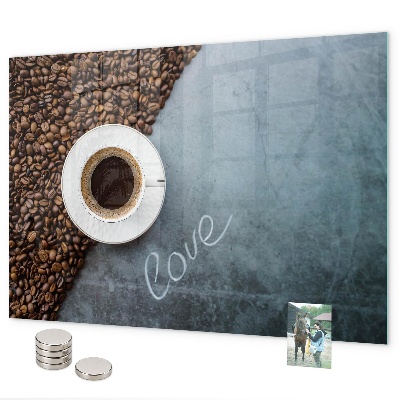 Tablă magnetică perete O ceașcă de cafea
