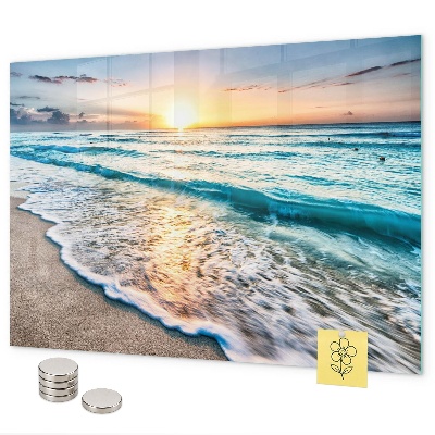 Tablă magnetică Nisip de mare pe plajă