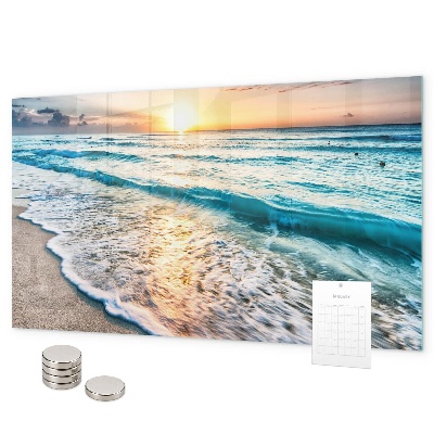 Tablă magnetică Nisip de mare pe plajă