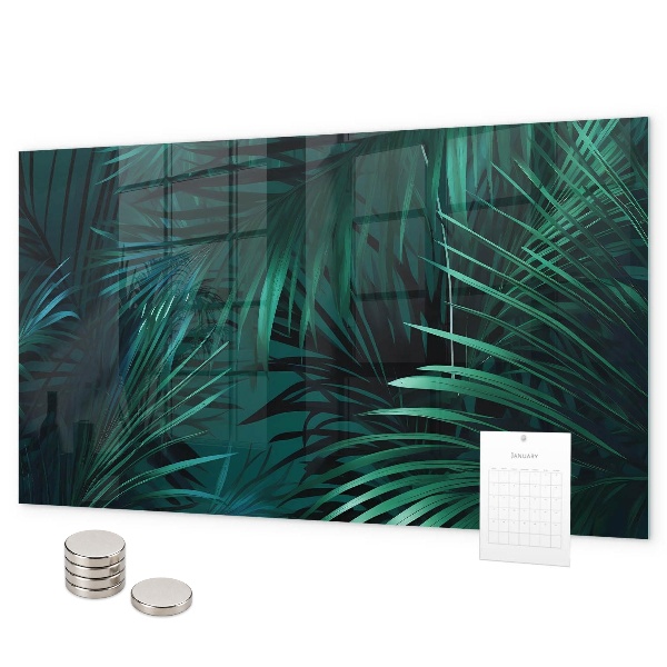 Tablă magnetică Frunze tropicale