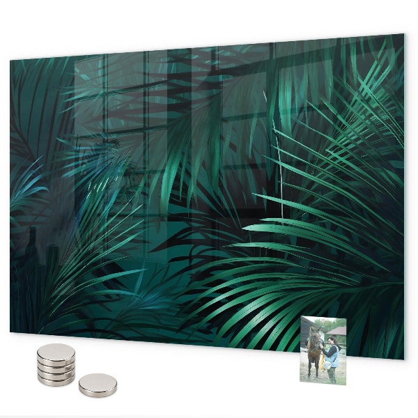 Tablă magnetică Frunze tropicale