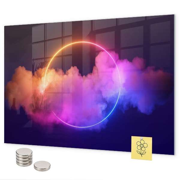 Tablă magnetică Abstracție 3D a fumului