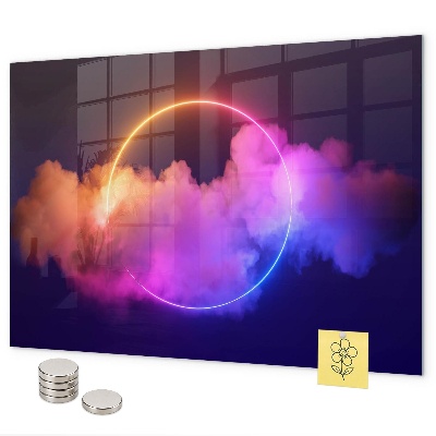 Tablă magnetică Abstracție 3D a fumului