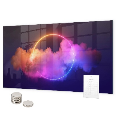 Tablă magnetică Abstracție 3D a fumului