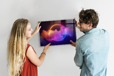 Tablă magnetică Abstracție 3D a fumului