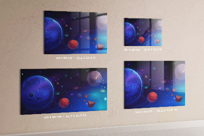 Tablă magnetică perete Galaxia planetelor