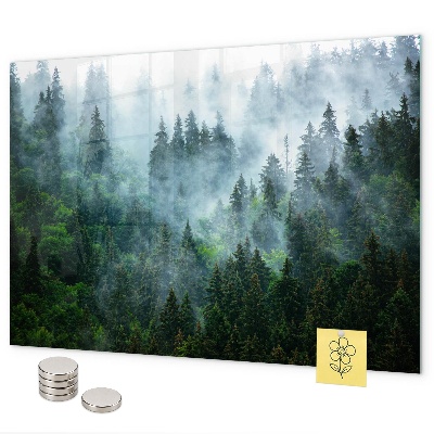 Tablă magnetică Pădure încețoșată