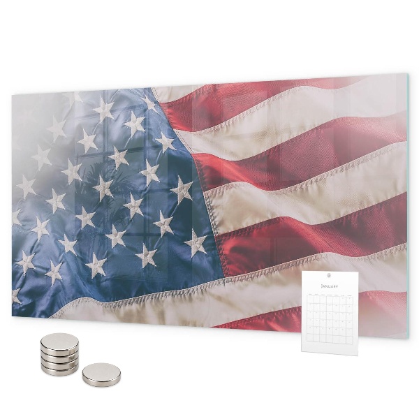 Tablă magnetică perete steagul american