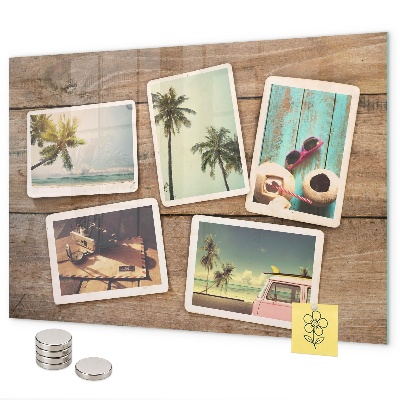 Tablă magnetică perete Fotografii Polaroid