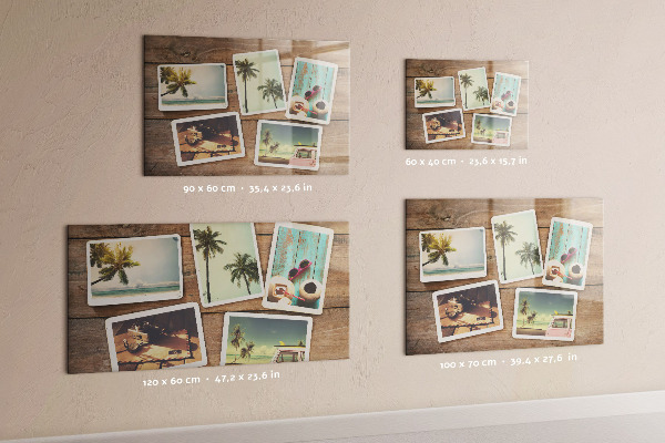 Tablă magnetică perete Fotografii Polaroid