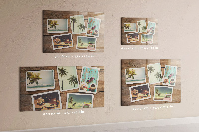 Tablă magnetică perete Fotografii Polaroid