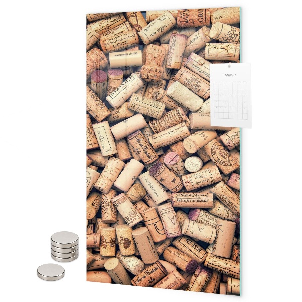 Tablă magnetică sticla Dopuri de vin
