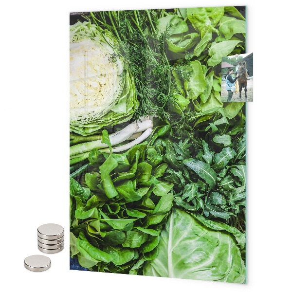 Tablă magnetică sticla Frunze tropicale închise la culoare