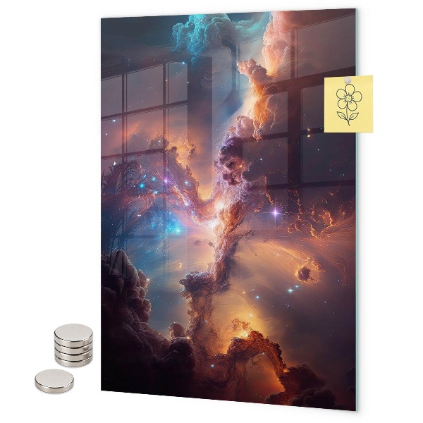 Tablă magnetică sticla Spațiul galactic