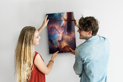 Tablă magnetică sticla Spațiul galactic