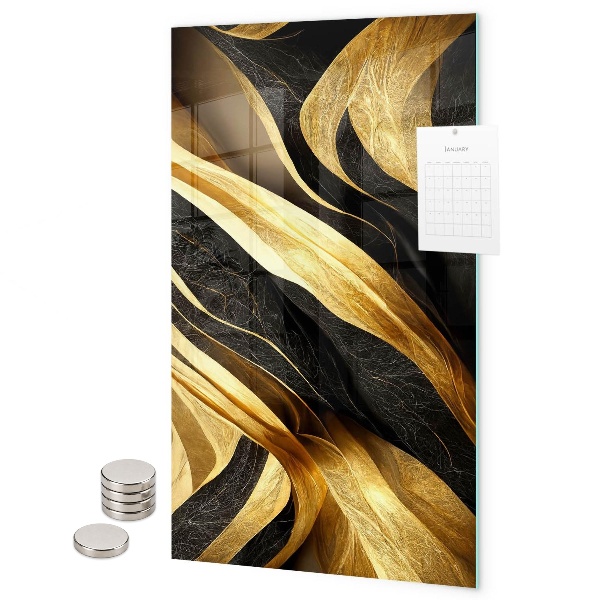 Tablă magnetică pentru magneti Abstracție galbenă
