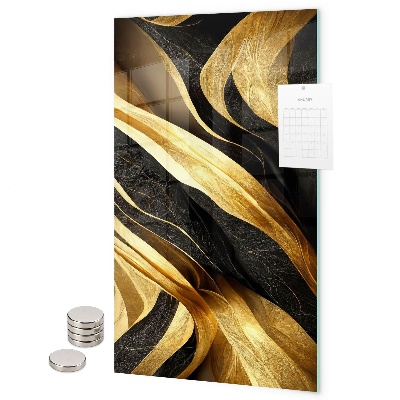 Tablă magnetică pentru magneti Abstracție galbenă