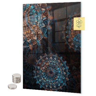 Tablă magnetică pentru magneti Mandale colorate