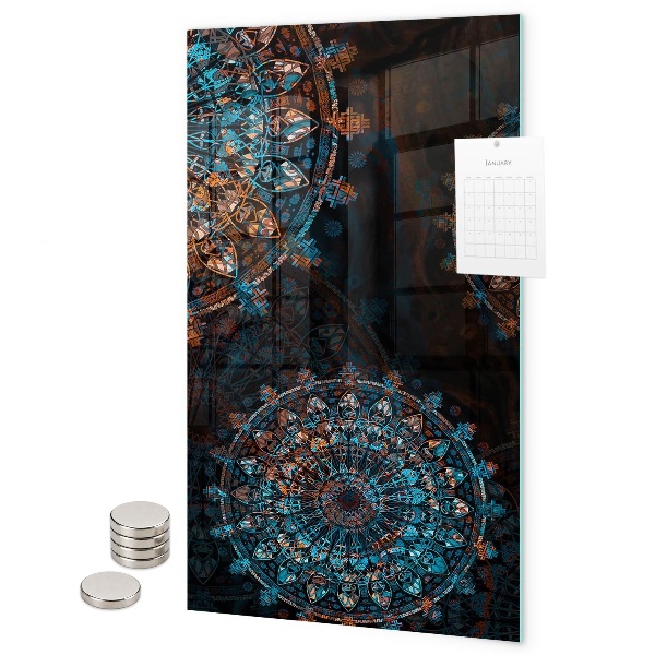 Tablă magnetică pentru magneti Mandale colorate