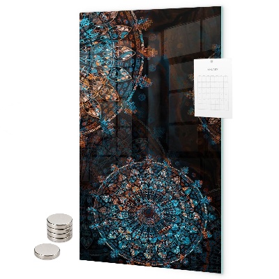 Tablă magnetică pentru magneti Mandale colorate