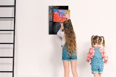 Tablă magnetică pentru magneti Mandale colorate