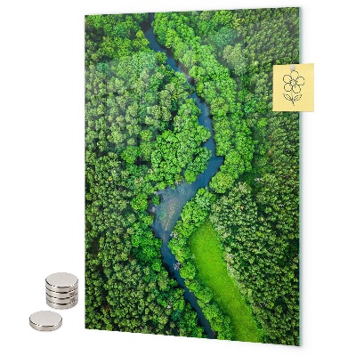 Tablă magnetică pentru magneti Râul copacilor din pădure
